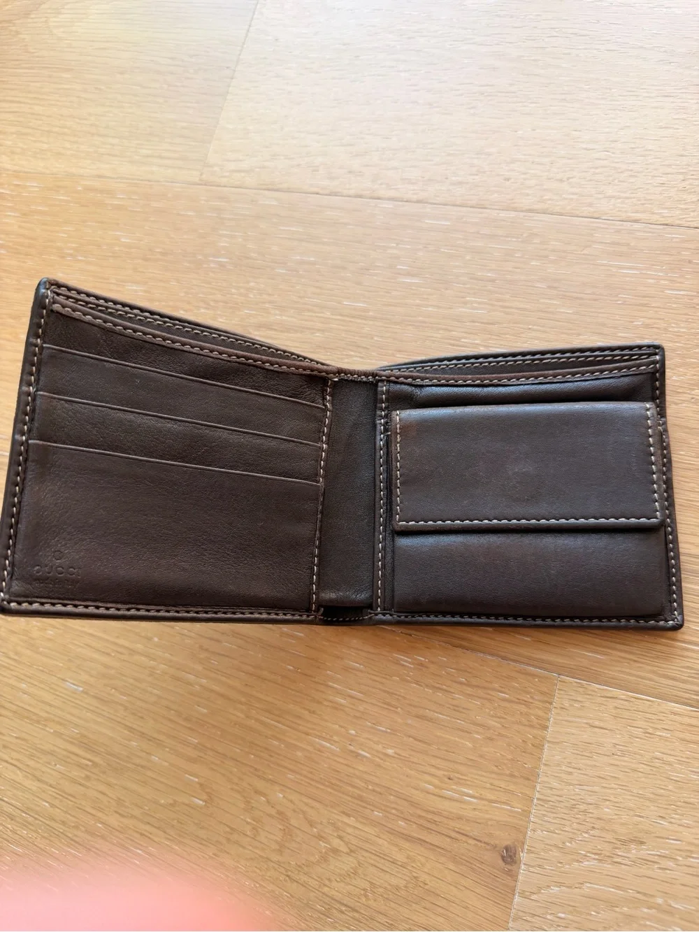 Gucci Mens Brown Monogram Wallet